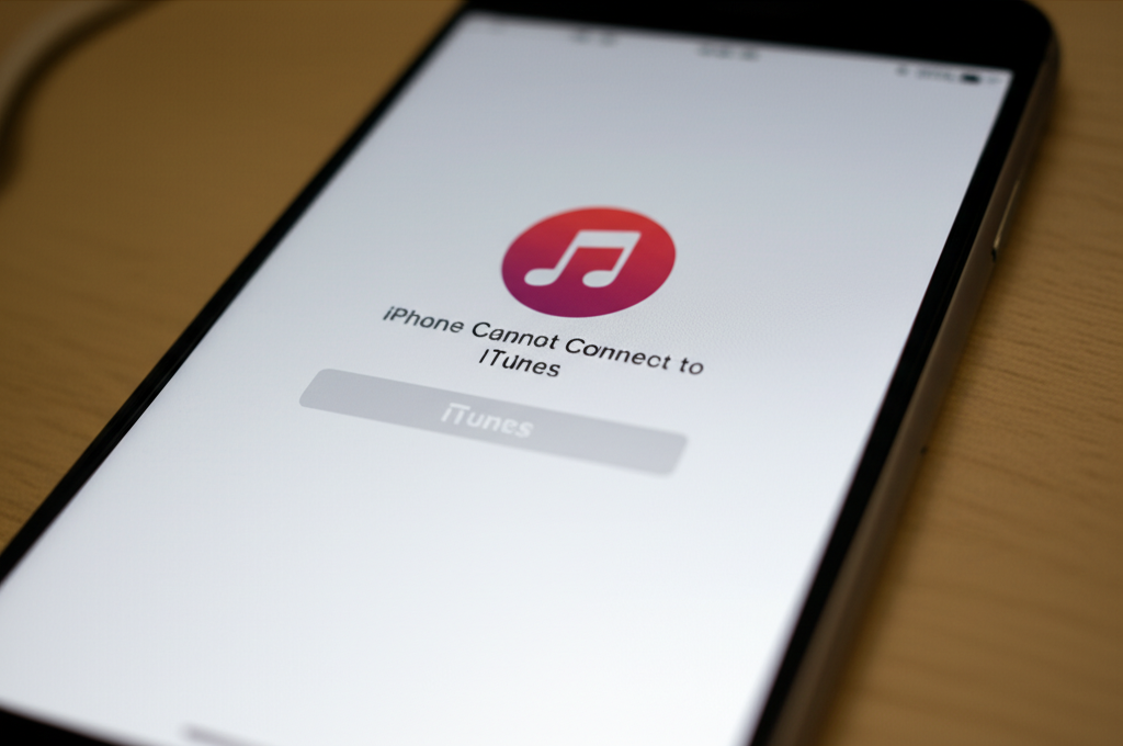 Generate a high-quality, relevant image prompt for an article about: How to Fix iPhone Cannot Connec