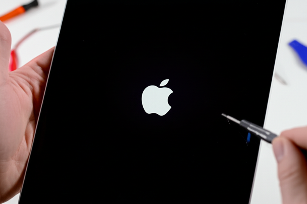 Generate a high-quality, relevant image prompt for an article about: How To Fix iPad Stuck On Apple