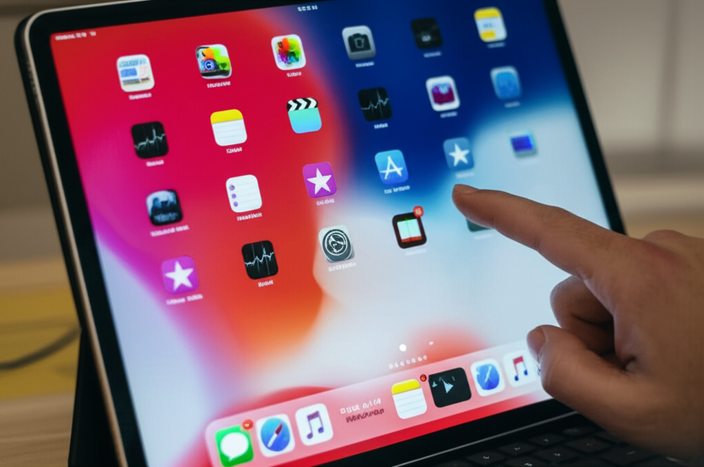 Generate a high-quality, relevant image prompt for an article about: How to Fix iPad Pro 12.9 Stuck: