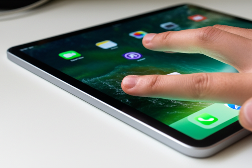 Generate a high-quality, relevant image prompt for an article about: How to Fix iPad Pro 12.9 Stuck: