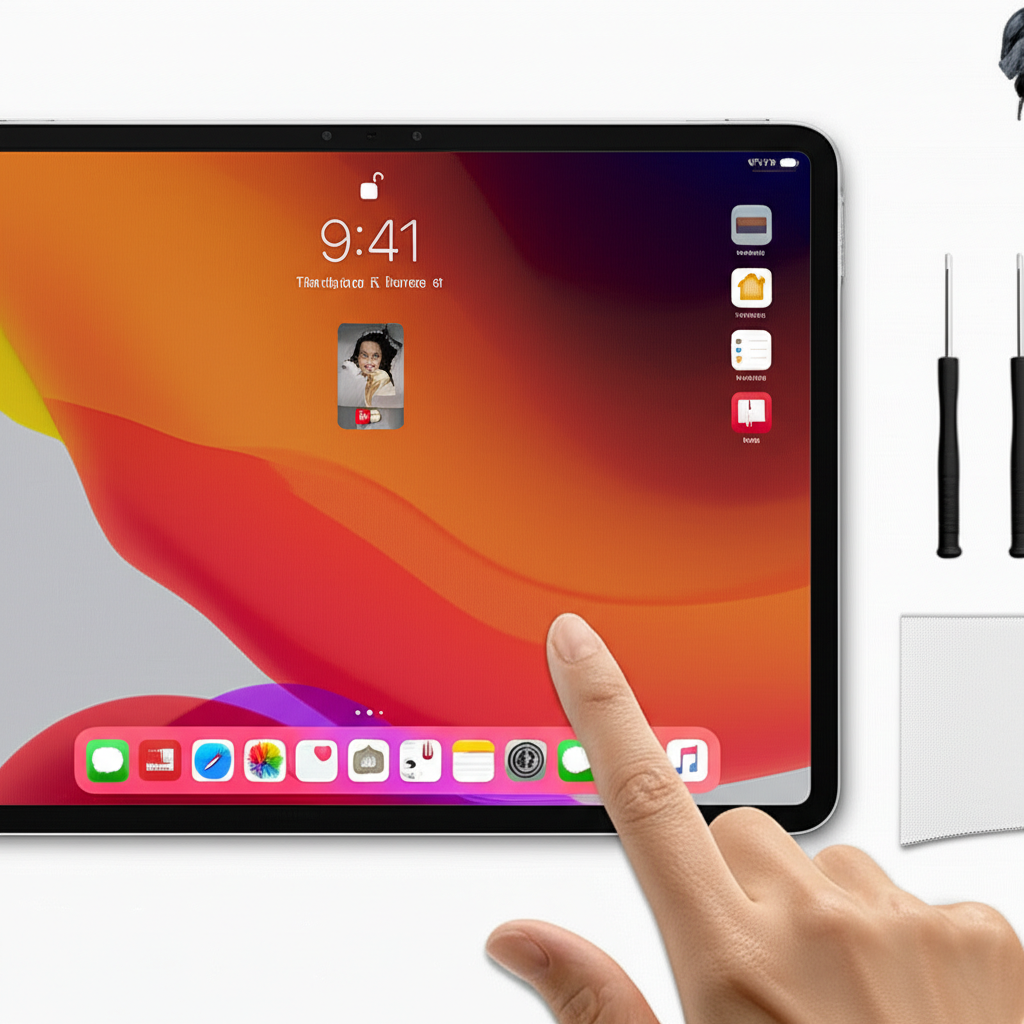 Generate a high-quality, relevant image prompt for an article about: How to Fix iPad Pro 11 Screen F