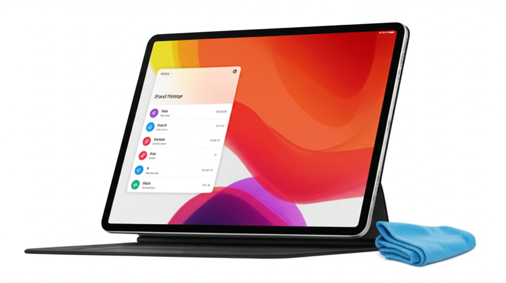 Generate a high-quality, relevant image prompt for an article about: How to Fix iPad Pro 12.9 Touch