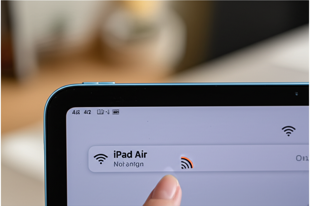 Generate a high-quality, relevant image prompt for an article about: How to Fix iPad Air 5 WiFi: Qui