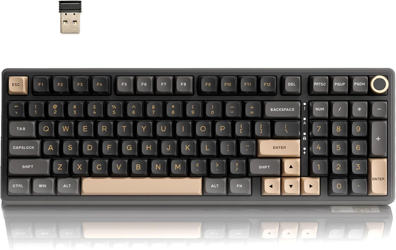 RK Royal Kludge R98 Pro Wireless Mechanical Keyboard with RGB, Number 